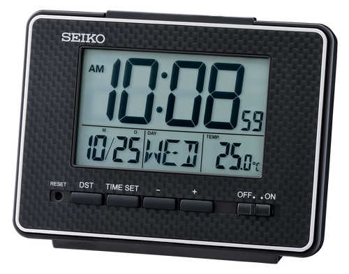 3" Easton Digital Everything Alarm Clock, Black QHL096KLH